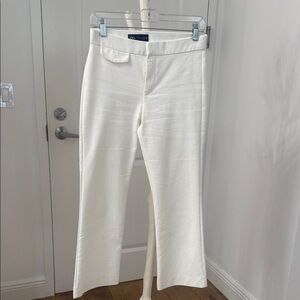 Zara white cropped pants